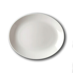 A white plate, perfect for use with PNG cutouts, offers versatility for a variety of design projects. Its clean and simple design makes it an ideal element for diverse applications