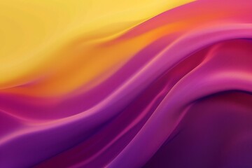 Obraz premium Elegant background with vibrant purple and yellow color waves