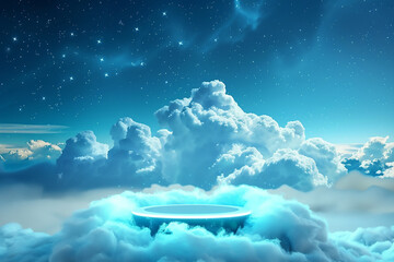 Pastel Cloud Background, Cotton Candy Clouds, Rainbow Cloud Background, display to show cosmetic products.