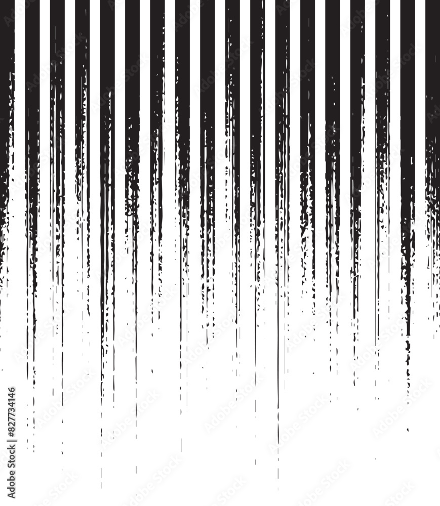 Poster black noise vertical line gradient vector distressed textured background. abstract grungy grainy tex