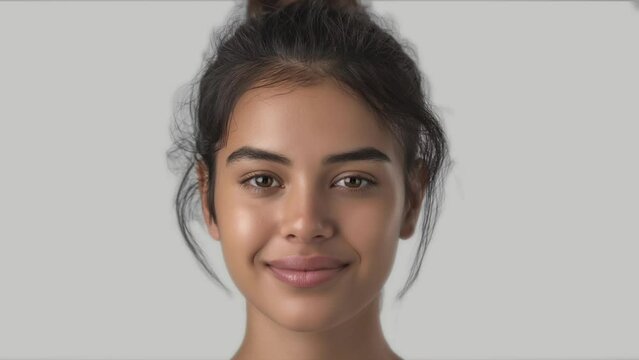 A visually engaging video featuring a seamless sequence of rapidly changing faces, highlighting diverse expressions and ethnicities in a fluid and dynamic manner