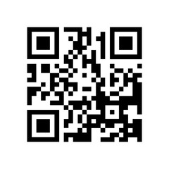 QR code vector template. Barcode sample isolated on white background. QR-code square illustration.