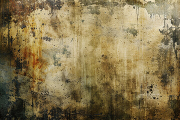 Vintage Grunge Texture: Old Metal Background with Rusty Brown Pattern