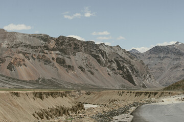 road in the mountains of ladakh