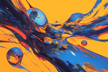 A delicate balance of water droplets, a work