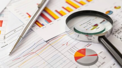 Magnifying Glass on Financial Charts