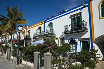 Obraz premium Architecture in Puerto de Mogan on Gran Canaria,Canary Islands,Spain,Europe 