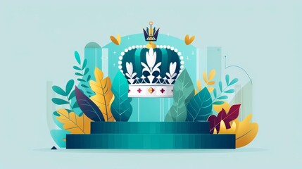 Obraz premium Illustrate a grand and lavish crown