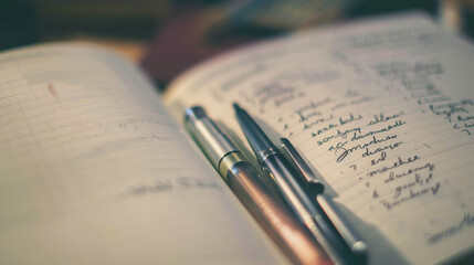 A macro shot of an open planner with a neatly written schedule, highlighting the day's tasks.