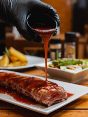 Costilla de cerdo bbq