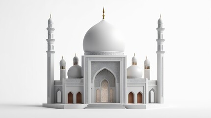 3d rendering of mosque