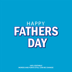 Vector illustration of Happy Father's Day 18 June  3d social media feed story  template