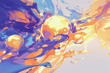 Water droplets in a world of color