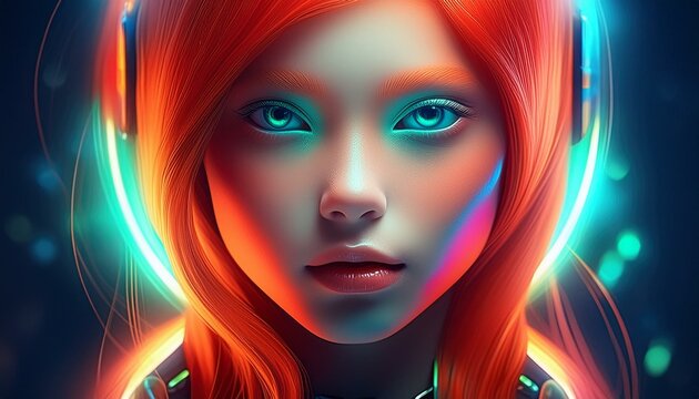 Retrato futurista a tope.