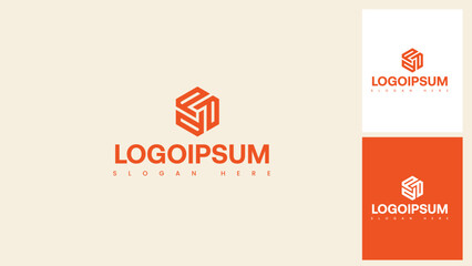 Modern Abstract Shapes Company Logo