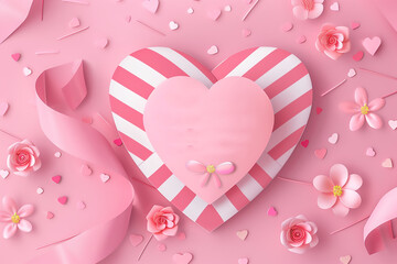 Love my mom design. International Mothers Day. Cute inscription with hearts. Simple quote decoration for postcard, invitation and congratulations,