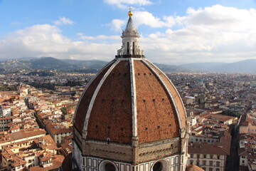 Fototapeta premium Dome of the Cathedral of Santa Maria del Fiore in Florence