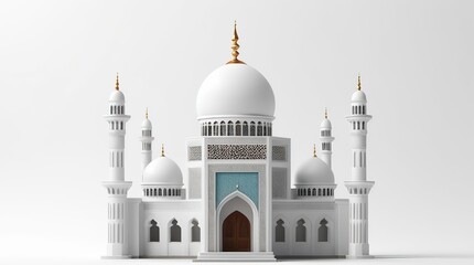 Fototapeta premium 3d rendering of miniature mosque