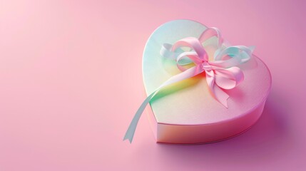 The heart-shaped gift box.