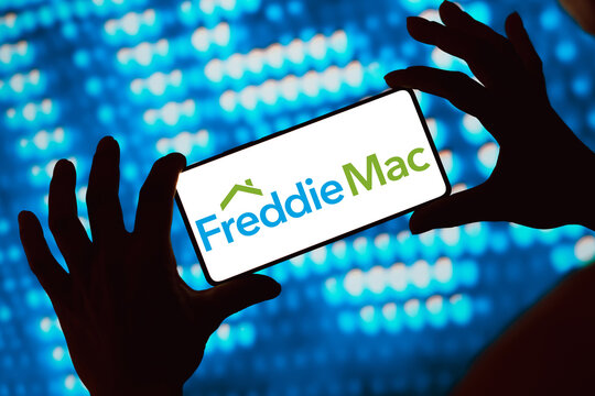May 25, 2024, Brazil. In this photo illustration, the Federal Home Loan Mortgage Corporation (Freddie Mac) logo is displayed on a smartphone screen.