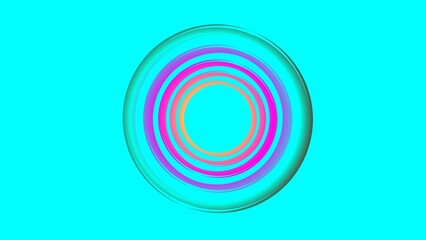 Abstract gradient colored circle blue background
