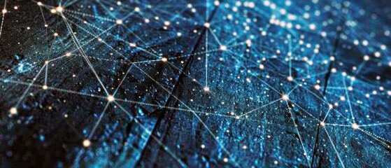 Obraz premium Wooden Table Covered With Numerous Stars