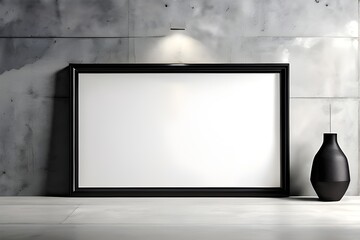 Fototapeta premium empty frame on wall