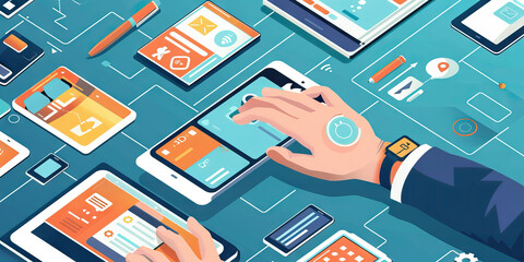 A Video reviews the latest tech gadget, their hands expertly demonstrating its features and functions