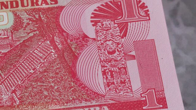 1 Honduran lempira national currency money legal tender bill bank 3