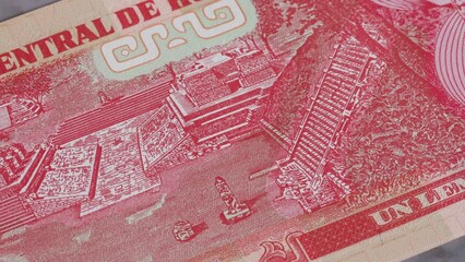 1 Honduran lempira national currency money legal tender bill bank 1