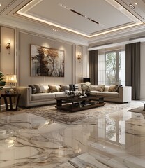 Luxurious Living Room Interior Design