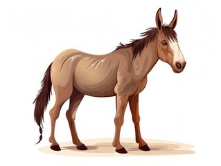 Obraz premium Mule illustration isolated on white background
