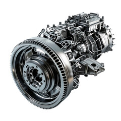 Automobile Transmission. Isolated on transparent background.
