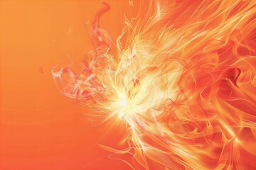 An abstract color image of a fireball, high quality, high resolution