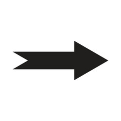 Arrow Shilluette Symbol Transparent Background