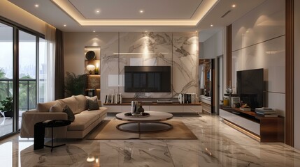 Modern luxury living room interior design