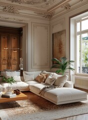 Modern minimalist living room