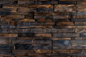 Dark Brown Wood Wall Background