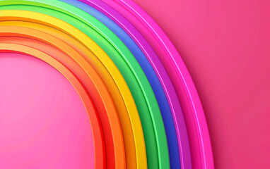 Obraz premium Solid pride background with rich rainbow colors and ample space for copy.