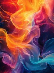 Fototapeta premium Blazing Inferno: The Cosmic Dance of Energy and Matter
