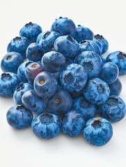 Pile of Blueberries on White Table