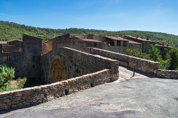 Medieval village of Lagrasse in the south of France