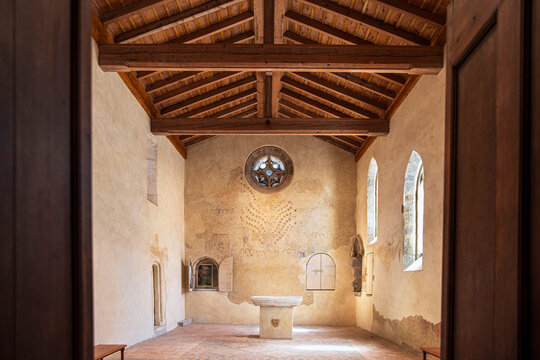 Lagrasse Abbey in Cathar country in the south of France