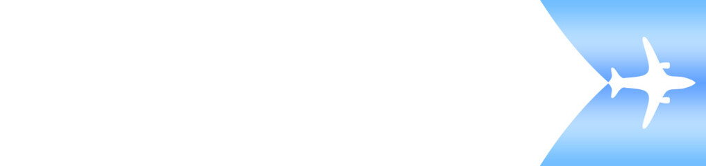 Obraz premium Abstract illustration of airplane opening white copy space