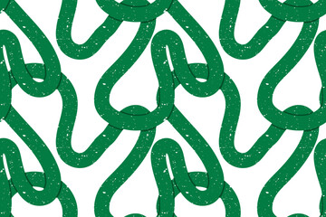 Fototapeta premium Hand drawn seamless pattern with cute squiggles with texture noise dirty dust. Vector illustration of bright colored doodle scribble.