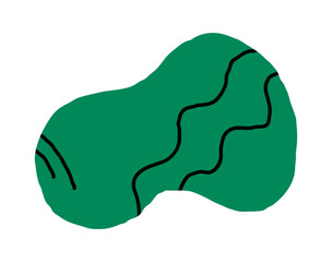 Hand drawn pencil organic shapes with doodle strokes and outlines, squiggles and scribbles. fluid, flowing, irregular elements in trendy colors.