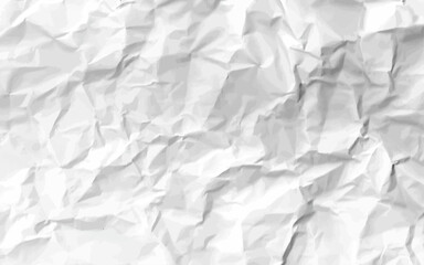 White crumpled paper texture for background