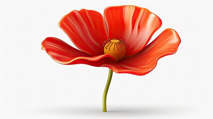 poppy flower isolated UHD Wallpaper