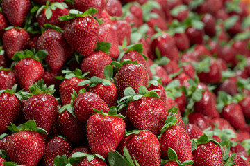 Fresh strawberries from the market