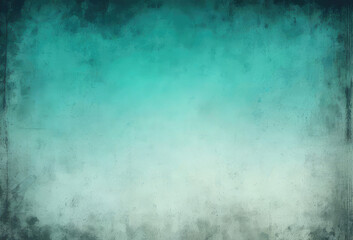 Fototapeta premium Blue grey background with dark top border, abstract vintage gradient color and grunge style texture. Banner for design with space for text.Generative AI